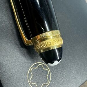 Vintage Montblac Meisterstuck 75 year anniversary w/diamond Ballpoint Pen NOS